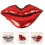 Sequin Lips Pillow Stuffed Decorative Cushion 1pc 5