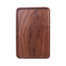 Wooden Serving Tray Black Walnut Round 12-inch