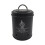 Metal vintage vegetable storage bin black garlic 1