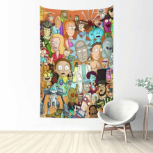 Rick and Morty animated tapestry poster 60x90 cm