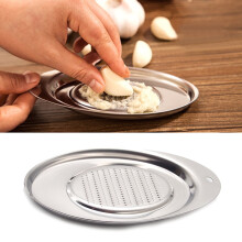 Stainless Steel Ginger Garlic Grater Spoon with Tray