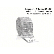 LOVEVER self-adhesive crystal rhinestone stripe tape 1 roll