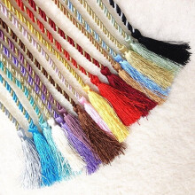 Decorative tassel rope hand tie backs black