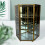 Clear glass jewelry box three-layer earring storage 1