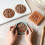 Carved Wooden Gingerbread Mold 3D Baking Stamp Set with 4