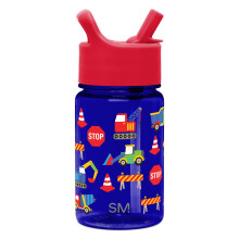 Eenvoudige Moderne Kinderen Waterfles Plastic BPA-vrij Tritan Cup met Levenslange Straw Lid