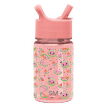 Simple Modern CoComelon Kids Waterfles Plastic BPA-vrij Tritan beker met lekvrij rietje | Herbruikbaar en duurzaam voor peuters
