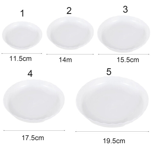 Plant Saucers Heavy-Duty Round 2 pcs 1