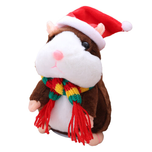 Talking Hamster Plush Toy Interactive Sound 1pc 1