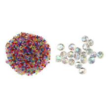 Acrylic Bicone Spacer Beads Mixed Color 2000 pcs