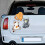 Cat vinyl decal sticker for car window 1 piece 3