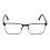 Men's optical frame rectangular metal reading glasses +2.75 3