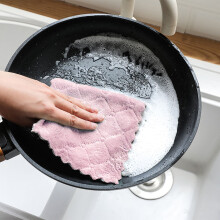 Pedty kitchen dish towel double-sided coral fleece 1 pc