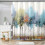 Abstract Tree Shower Curtain Teal 72 x 72 Inches 4