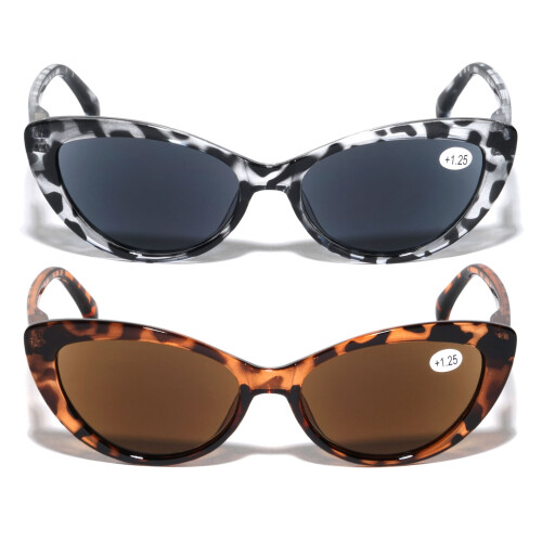 Women's Cat-Eye Reading Sunglasses +1.50 Magnification 2 1