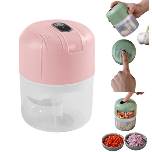 Electric Garlic Masher Pink Multifunctional 1 Piece