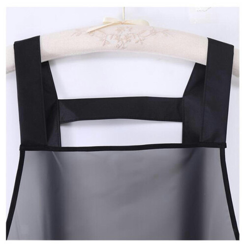 TUMALL kitchen apron with hand wipe pocket black 1