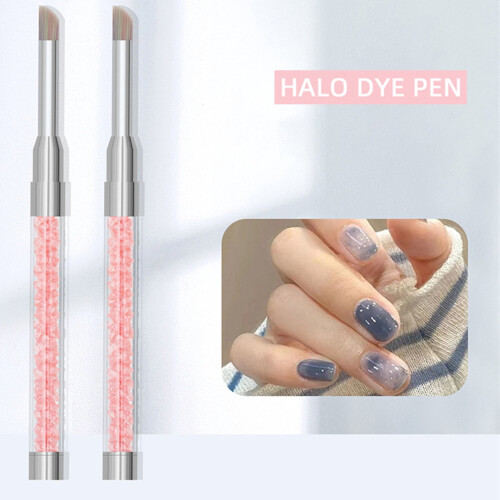 Pink Nail Smudge Pen Soft Bristles Flexible Tip 1pc