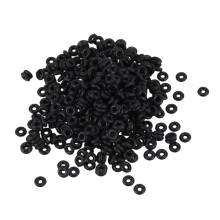 Black Rubber Stopper Rings for European Clip Beads 500 pcs