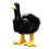 Duck Sculpture Resin Home Decor 7.5cm Black 1