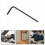 TUMALL 公制短臂内六角扳手 0.9mm–6mm 共5支 5