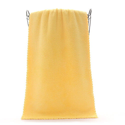 Pedty microfiber towels and washcloths yellow
