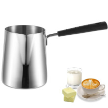 Türkische Kaffeekanne, 20-Unzen-Milchwärmer, Butterwärmer aus Edelstahl, Schokoladen- und Butterschmelztopf für das Heimcafé