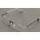 Men's optical frame rectangular metal reading glasses +2.25 5