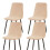 Pcapzz minimalist stretch chair covers 4 pcs 1