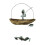 Creative Fishing Man Wind Chime Pendant 1 piece 2
