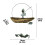 Creative Fishing Man Wind Chime Pendant 1 piece 5