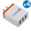 QC 3.0 USB wall charger 3-port fast charging 1
