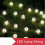 Football-shaped LED string lights white 10-pack 4