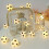 Football-shaped LED string lights white 10-pack 2