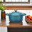 Enamel Cast Iron Dutch Oven Gray 5.5-Quart 5