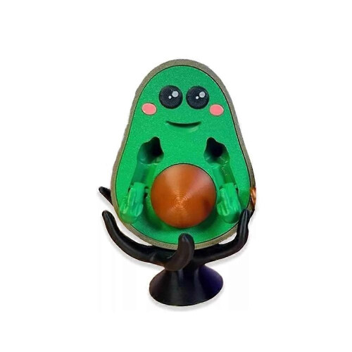 (A) 3D Printed FCK-You-Cado, 3D Printed Bad Avocado, Printed Middle Finger Statue