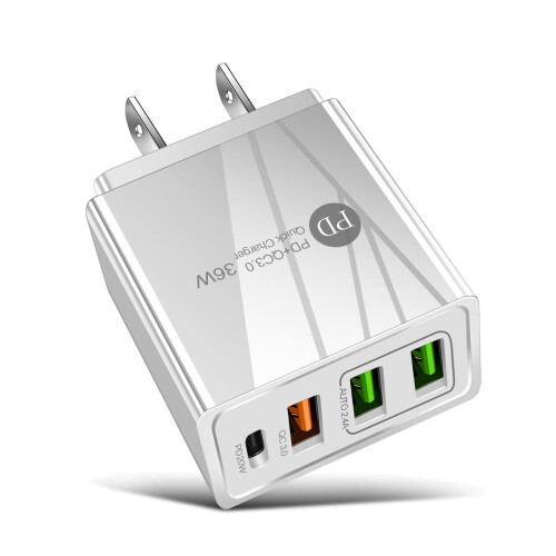 FreedomTech USB wall charger QC 3.0 4-port