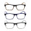 Reading Glasses Rectangular Spring Hinge +2.25 3 Pairs 2