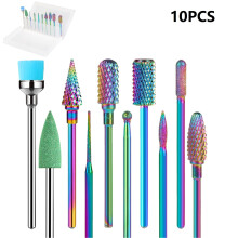 Peaoy nail drill bits for electric nail drill 10 pcs