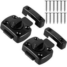 Rotary Bolt Latch Zinc Alloy 2 pcs 180 Switch