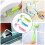 Toilet Brush Set Plastic 3-Piece S-Shaped Handle 7