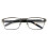 Men's Premium Rectangle Reading Glasses Metal Frame with 2