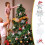 Christmas Tree Pendant Decor White Plastic Star Snowflake 6