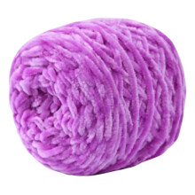 Soft gold velvet knitting yarn for shawl and scarf, 100g