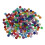 Plastic Beads Ball Rhinestone Multi Color 200 pcs 1