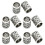 Vintage bronze braid beads tube pendant 10 pcs 1