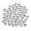 Silver Plated Sparkle Round Beads 4mm (50) 1