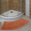 Bathtub Mat Brown Curved Shower Floor Mat 1 Pack 7