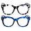 Women's Bold Round Reading Glasses +2.75 2 Pairs 2