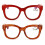 Women's Round Reading Glasses Blue Light Blocking +3.00 2 3